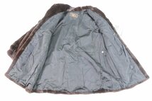 BLACKGLAMA ブラックグラマ × ELEGANCE L fur 毛皮 ファー コート ミンク サイズF ブラウン系 レディース 5368-NA_画像3