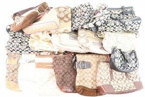 [18 point ]COACH Coach signature tote bag shoulder .. one shoru shoulder hand handbag lady's bag bag set sale 5531-Y