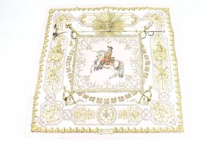 HERMES エルメス カレ90 LVDOVICVS MAGNVS 白い馬に跨ったルイ14世 シルク SILK 100% スカーフ ファッション小物 レディース 5545-Y