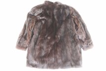 BLACKGLAMA ブラックグラマ × ELEGANCE L fur 毛皮 ファー コート ミンク サイズF ブラウン系 レディース 5368-NA_画像2