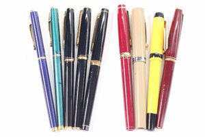 【9点】PILOT パイロット Cavalier Lucina PLATINUM MONTBLANC モンブラン 等 万年筆 ペン先 14K 18K 含む 筆記用具 文房具 5603-KS