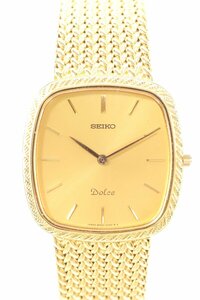 SEIKO セイコー Dolce ドルチェ 8N40-5040 クォーツ メンズ 腕時計 ゴールドカラー 5077-HA