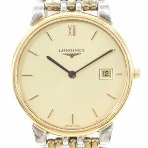 LONGINES ロンジン フラッグシップ L5.632.3 クォーツ デイト コンビカラー メンズ 腕時計 5130-HAの画像1