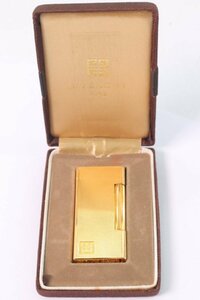 GIVENCHY Givenchy 2000 lighter gas lighter Gold color spark OK smoking . smoking goods 5365-B