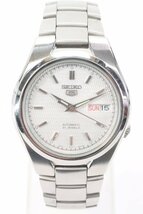 SEIKO 5 セイコー ファイブ 7S26-02F0 自動巻き デイデイト 裏スケ メンズ 腕時計 5376-HA_画像1