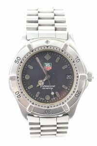 [ Junk ]TAG HEUER TAG Heuer WE1110-2 Professional 200M quartz Date men's wristwatch silver color 5499-HA