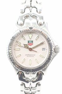 [ Junk ]TAG HEUER TAG Heuer 599.013 Professional 200M quartz Date men's wristwatch silver color 5488-HA