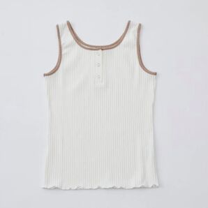 新品 ヘンリー配色タンクトップ フリーサイズ