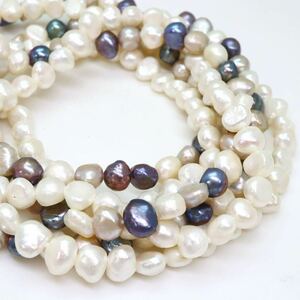 ＊本真珠ロングネックレス2点おまとめ＊m 約124.5g パール pearl long necklace jewelry CE0/DA0