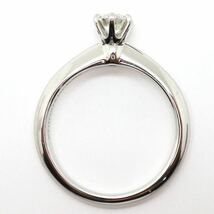高品質!!箱・鑑定書付き!!＊TIFFANY&Co.(ティファニー）Pt950天然ダイヤモンドリング＊m 3.6g 8.0号 0.28ct diamond jewelry ring EE8/EE8_画像5