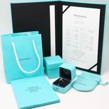 高品質!!箱・鑑定書付き!!＊TIFFANY&Co.(ティファニー）Pt950天然ダイヤモンドリング＊m 3.6g 8.0号 0.28ct diamond jewelry ring EE8/EE8_画像10