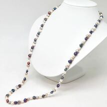 ＊本真珠ロングネックレス＊m 約53.0g パール pearl long necklace jewelry DA0/DC0_画像2