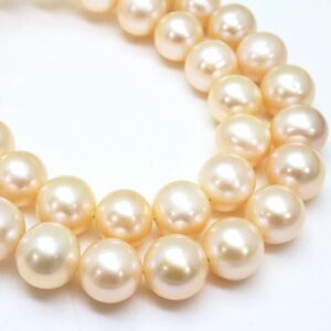 ＊本真珠ネックレス＊m 約41.8g 約38.0cm パール pearl necklace jewelry CE0/DA5