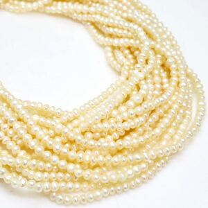 ＊本真珠10連ネックレス＊m 約39.8g 約43.5cm パール pearl necklace jewelry CE0/DA0