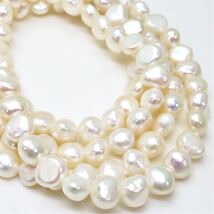 ＊本真珠ロングネックレス＊m 約56.5g パール pearl long necklace jewelry DA0/DC0_画像1