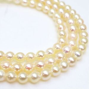 良品!!テリ良し!!＊アコヤ本真珠ベビーパールアクセサリーパーツ＊m 6.0g 3.0~3.5mm baby pearl necklace accessory jewelry parts CE0/CE0