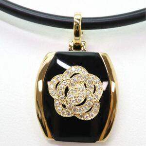 良品!!＊K18天然ダイヤモンドペンダントネックレス＊m 25.4g 0.23ct diamon pendant necklace jewelry ED4/EE0