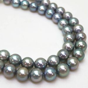 ＊アコヤ本真珠ネックレス＊m 約28.9g 約43.0cm 約6.5~7.0mm あこや パール pearl necklace jewelry silver DB0/DD0