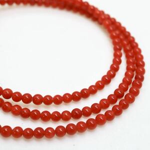 *K18 натуральный книга@.. колье *j примерно 4.6g примерно 45.5cm coral коралл jewelry necklace ювелирные изделия DF0/DH0