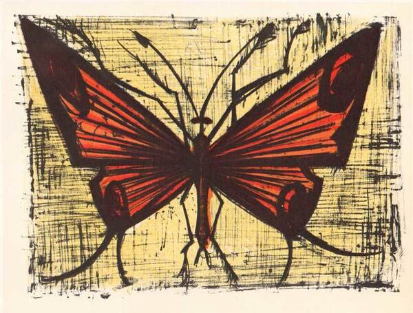 【特価】 ≪ ビュッフェ ≫ レゾネ図版 【 THE ORANGE BUTTERFLY 】