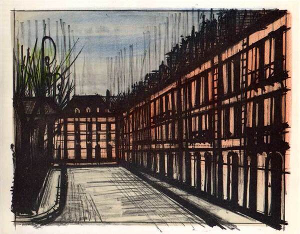 【特価】 ≪ ビュッフェ ≫ レゾネ図版 【 PARIS= LA PLACE DES VOSGES 】