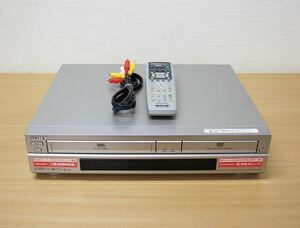 ☆リモコン液晶部不良 全動作未確認 現状お渡し SONY ソニー VHSビデオ一体型DVDレコーダー RDR-VD60 2004年製☆100サイズ☆