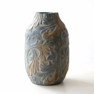 花瓶 花びん おしゃれ 陶器 フラワーベース 花器 かわいい テラコッタ 卓上 モダン アンティーク 陶器のベース Sculpture