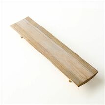 チークトレー おしゃれ 天然木 ディスプレイスタンド ナチュラル 木製 無垢 飾り台 シンプルなチークの棚 ナチュラル_画像3