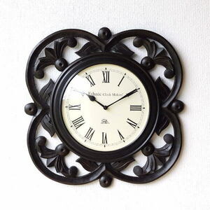 壁掛け時計 掛け時計 おしゃれ シンプル アンティーク調 クラシック レトロ カフェ ウォールクロック Carving