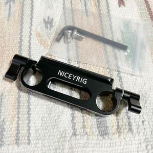 Niceyrig 15mm ロッドクランプ ・natoレール付き