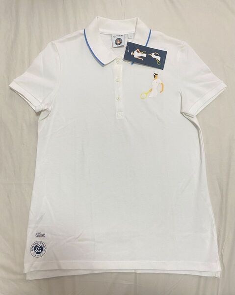 未使用品 LACOSTE ラコステ ローランギャロス コレクション ポロシャツ 女性用 38サイズ