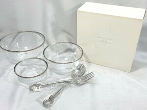 未使用品☆ Dresden Glass YO-KO/ヨーコ ドイツ製 ボールセット ｜食器 ドレスデングラス カトラリー付き