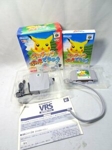 Nintendo/任天堂■ピカチュウ げんきでちゅう 64 VRS たいわゲーム 元箱あり ポケモンスナップ ゲームソフト 2点セット