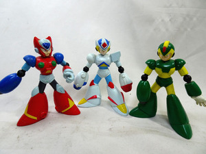 ◆BANDAI/バンダイ◆ロックマン フィギュア 3体 1993－1995 □ホビー おもちゃ 人形 コレクション ゲーム
