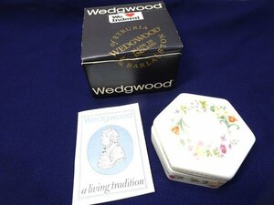 ②Wedgwood/ ウェッジウッド◆Hexagonal Box ヘキサゴン 六角形型 ボックス 蓋つき 小物入れ