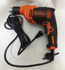 美品◆BLACK＆DECKER/ブラックアンドデッカー◆振動ドリル　BEH550　13mm　DIY　穴あけ　電動工具　USED