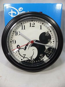 未使用保管品◆Disney/ディズニー◆クロック　ミッキーマウス　ブラック　掛時計　元箱あり　中国製