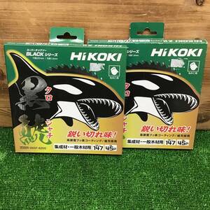 【中古美品・現状品】 ハイコーキ/HIKOKI スーパーチップソーBLACKシリーズ 0037-6200 ※2枚セット ■送料無料・代引き・店頭受取対応■