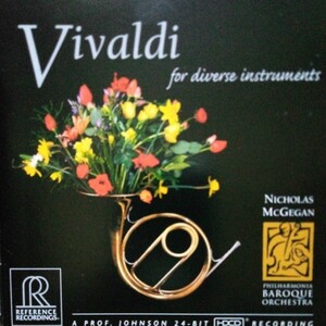 ヴィヴァルディ/さまざまな楽器のための協奏曲　N.マギーガン指揮フィルハーモニア.バロック響 リファレンスRR-77C 24BitHDCD 高音質盤