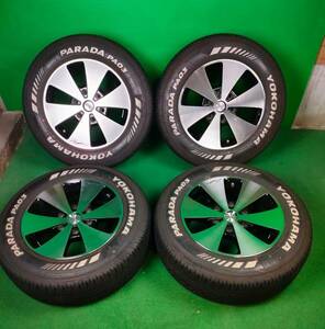 ！ホワイトレター！ 215/65R16C YOKOHAMA PARADA PA03【2023年】(DAD ZUENGLEIN BD) 16X7J ET33 6H/139.7 4本セット！