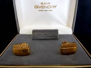 *N4945*# прекрасный товар # Givenchy [ Gold ]# запонки!