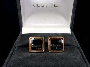 # прекрасный товар #N0637[Dior] Dior [ Gold * черный ]# запонки!