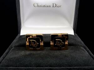 ■美品■№0639【Dior】ディオール 【ゴールド】■カフス♪