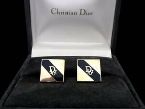 ■美品■№0641【Dior】ディオール 【ゴールド・ブラック】■カフス♪