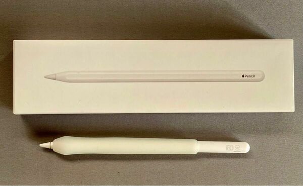 Apple Pencil （第2世代） MU8F2J/A 太軸ペンタブ風グリップ付