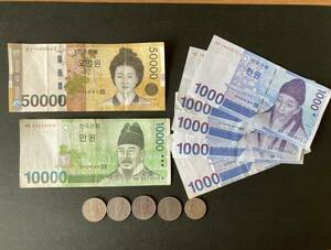 韓国　紙幣　貨幣　セット