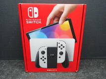 400【1円～】ニンテンドースイッチ有機EL Nintendo Switch 本体 ホワイト_画像1