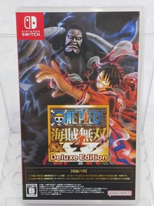 587◆中古品★ニンテンドースイッチソフト Nintendo Switch ワンピース ONE PIECE 海賊無双4 Deluxe Edition