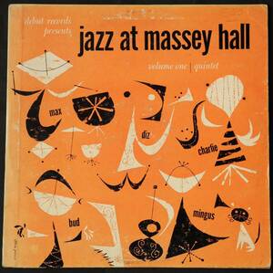 ☆☆ 貴重なアルバムですが参考品とお考え下さい　JAZZ AT MASSEY　HALL VOL.1　＋　VOL.2 DEBUT DLP-2, DLP-3 10inchi DG ☆☆