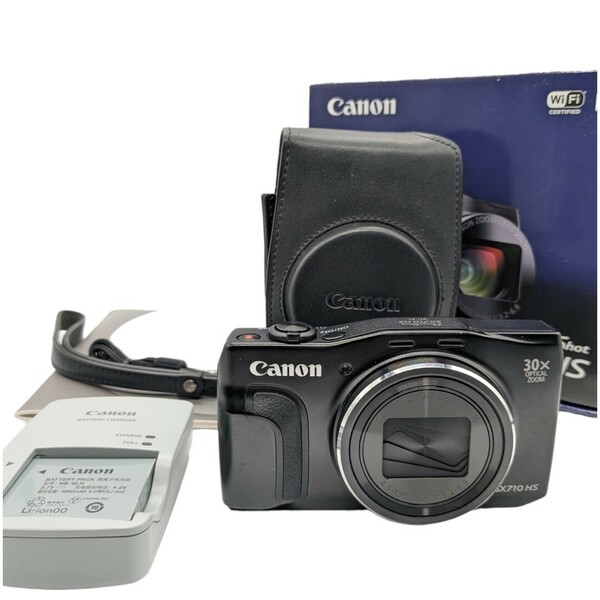 極美品 Canon PowerShot SX710 HS ブラック キャノン コンパクトデジタルカメラ パワーショット